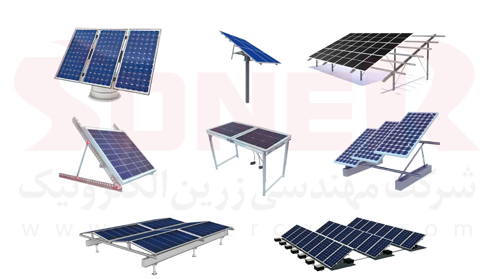 انواع روشهای نصب استراکچر پنل خورشیدی